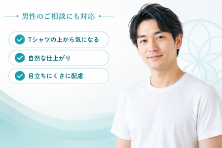 男性の乳頭縮小術