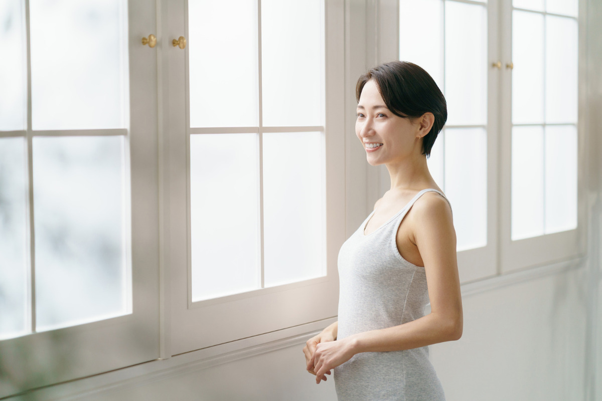 乳頭縮小女性イメージ